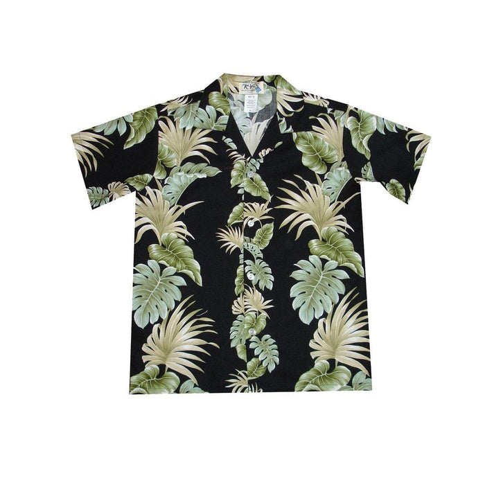 KY's Boys Hawaiian Shirt, Hawaii Leaf Panel - Aloha Shirt - Boys - Leilanis Attic