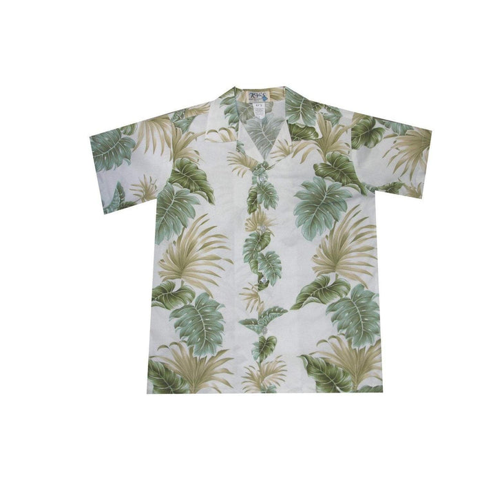 KY's Boys Hawaiian Shirt, Hawaii Leaf Panel - Aloha Shirt - Boys - Leilanis Attic