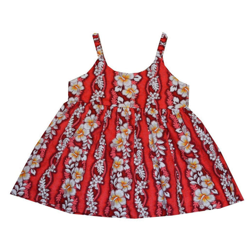 KY's Girls Hawaiian Red Sun Dress - Aloha Dress - Girls - Leilanis Attic