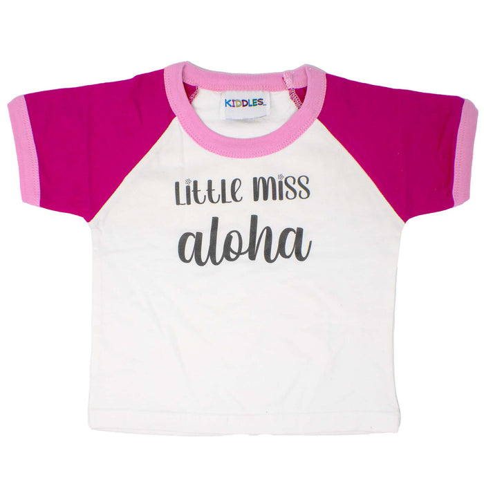 Keiki "Little Miss Aloha" Color Block Tee - Toddler Shirt - Leilanis Attic