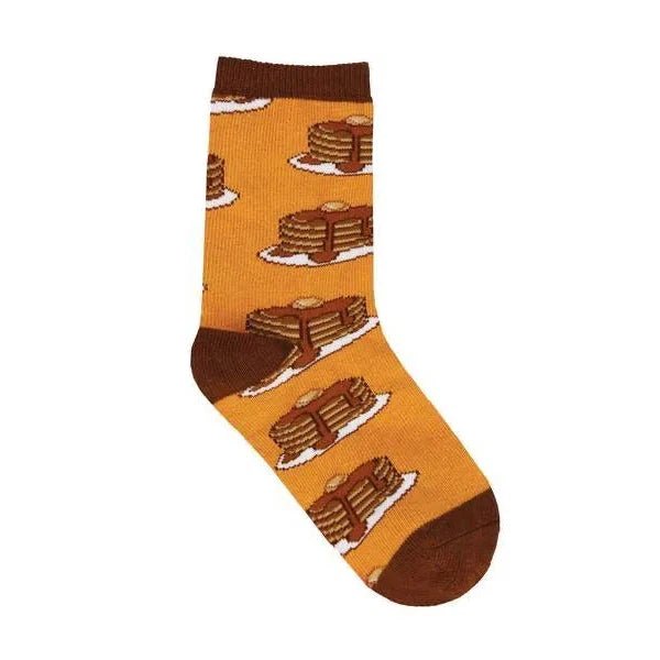 Kids "Lil' Eric's Breakfast" Socks, Gold - Socks - Leilanis Attic