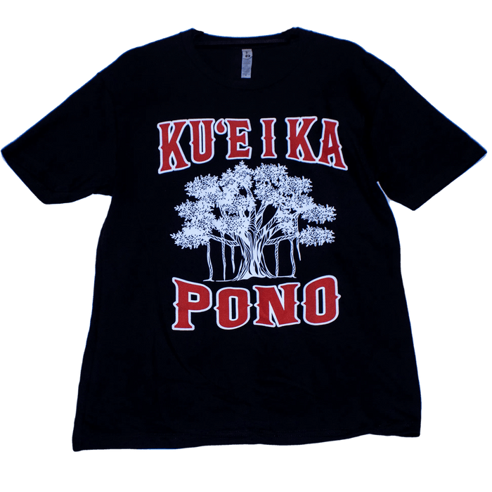 Ku'e I Ka Pono, Lahaina Banyan Tree T - Shirt - T - Shirt - Mens - Leilanis Attic