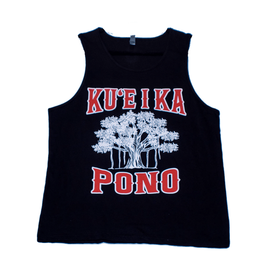 Ku'e I Ka Pono, Lahaina Banyan Tree Tanks - T - Shirt - Mens - Leilanis Attic