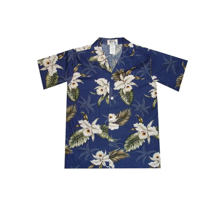 Ky's Boys Hawaiian Shirt, Classic Orchid - Aloha Shirt - Boys - Leilanis Attic