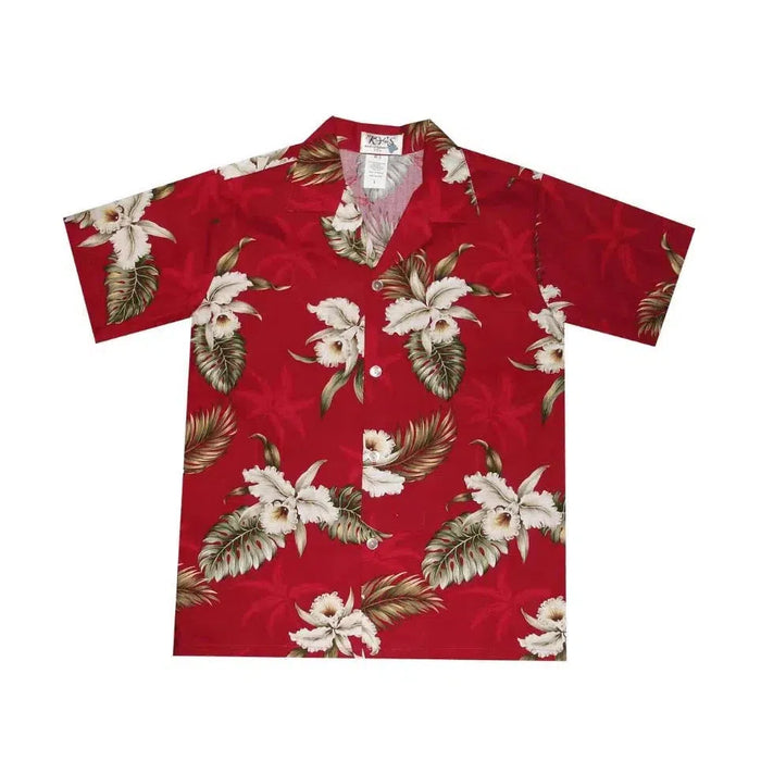 Ky's Boys Hawaiian Shirt, Classic Orchid - Aloha Shirt - Boys - Leilanis Attic