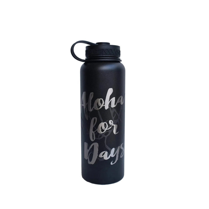 Laser Engraved Aloha For Days Shaka Flask - Flask - Leilanis Attic