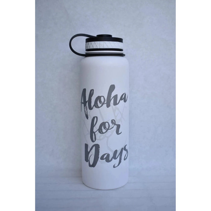 Laser Engraved Aloha For Days Shaka Flask - Flask - Leilanis Attic