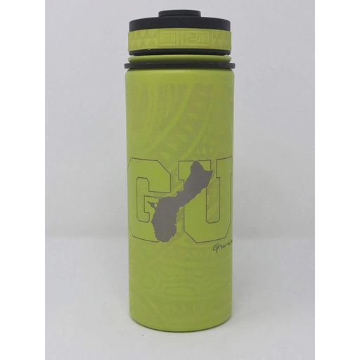 Laser Engraved GU Tribal Background Flask - Flask - Leilanis Attic