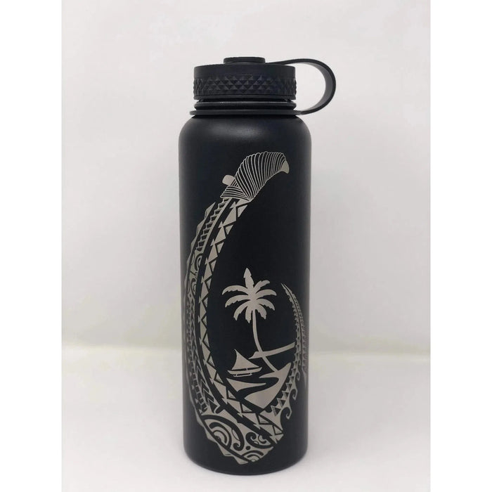 Laser Engraved Guam Hook Flask - Flask - Leilanis Attic