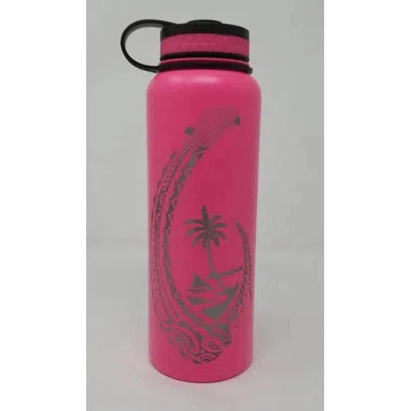 Laser Engraved Guam Hook Flask - Flask - Leilanis Attic