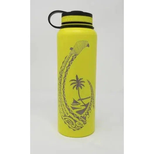 Laser Engraved Guam Hook Flask - Flask - Leilanis Attic