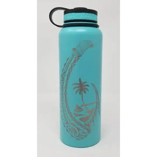 Laser Engraved Guam Hook Flask - Flask - Leilanis Attic