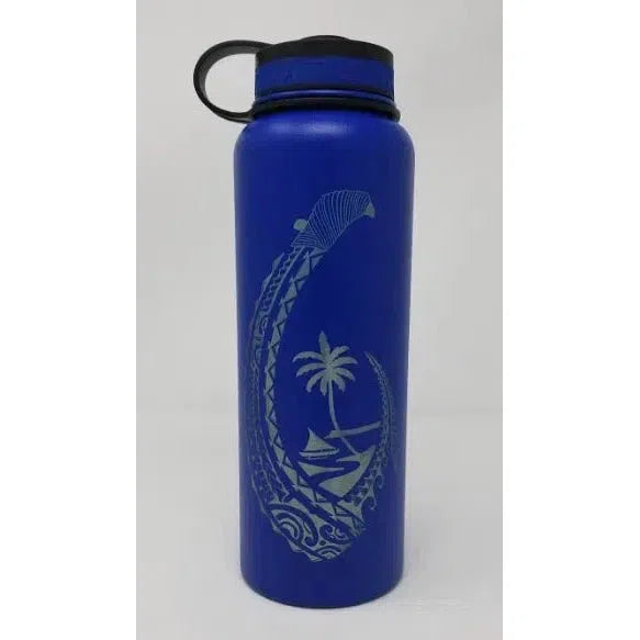 Laser Engraved Guam Hook Flask - Flask - Leilanis Attic