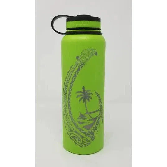 Laser Engraved Guam Hook Flask - Flask - Leilanis Attic