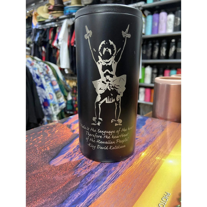 Laser Engraved Hula Kane Flask - Flask - Leilanis Attic