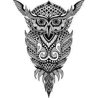 Laser Engraved Owl Flask - Flask - Leilanis Attic