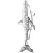 Laser Engraved Shark Sketch Flask - Flask - Leilanis Attic