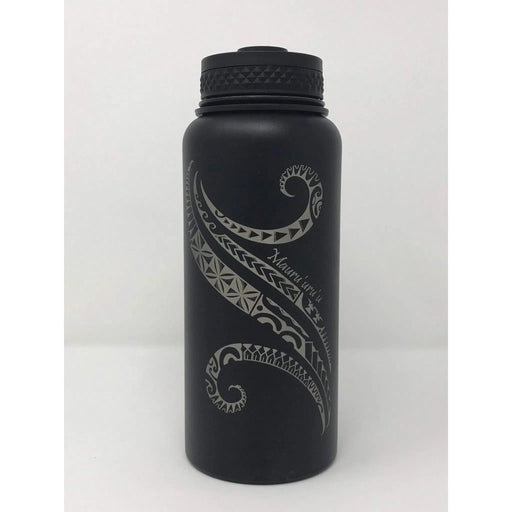 Laser Engraved Tahitian Swirl Flask - Flask - Leilanis Attic