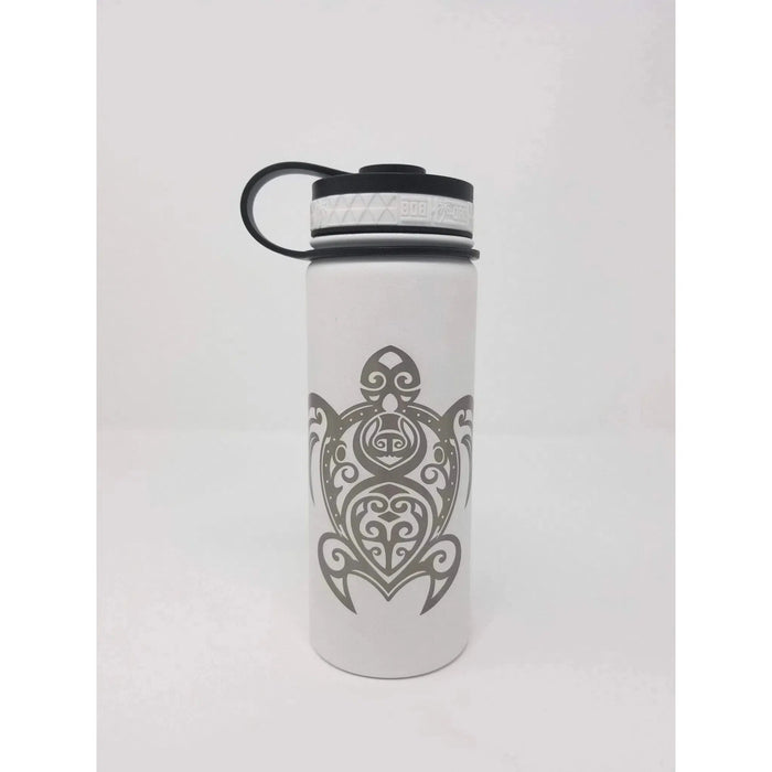 Laser Engraved Turtle Honu Flask - Flask - Leilanis Attic