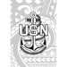 Laser Engraved US Navy Flask - Flask - Leilanis Attic