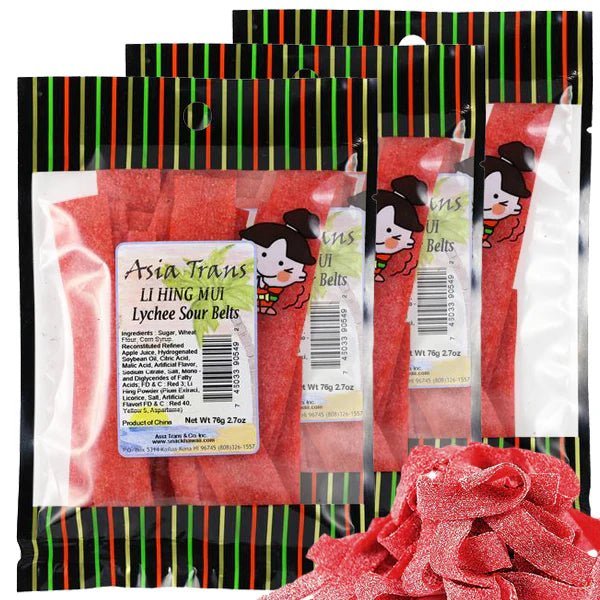 Li Hing Mui Lychee Sour Belt Pack - Candy - Leilanis Attic