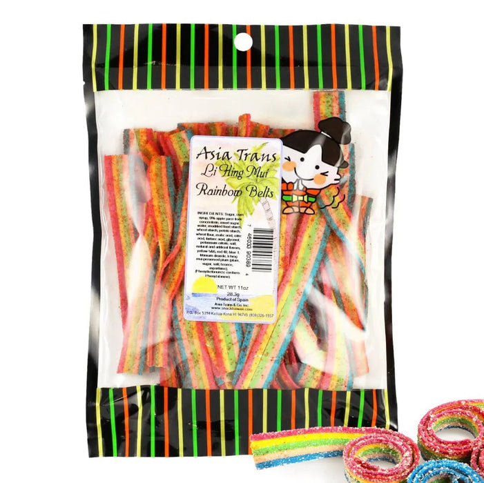 Li Hing Mui Rainbow Belts (2 Sizes) - Food - Leilanis Attic