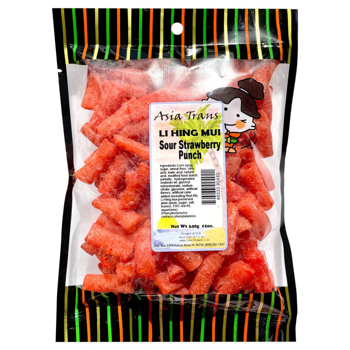 Li Hing Mui Sour Strawberry Punch, 12oz - Food - Leilanis Attic