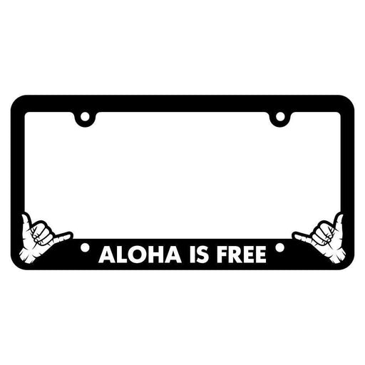 License Plate Frame, “Aloha is Free” - License Plate Frame - Leilanis Attic