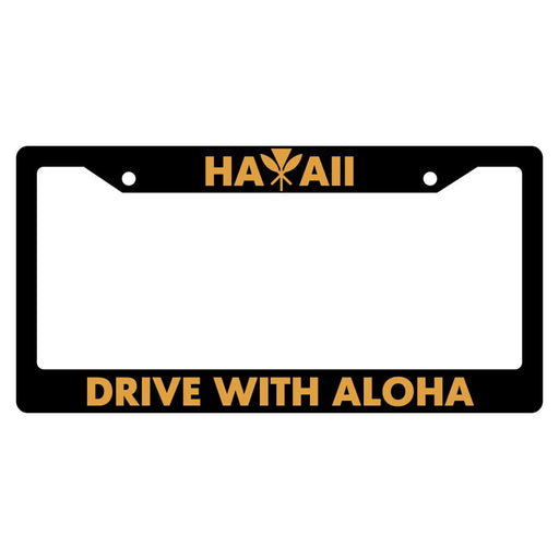 License Plate Frame, “Hawaii, Drive With Aloha” - License Plate Frame - Leilanis Attic