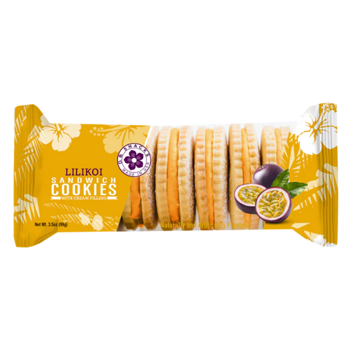 Lilikoi (Passion Fruit) cream filled Sandwich Cookies-Food-Leilanis Attic