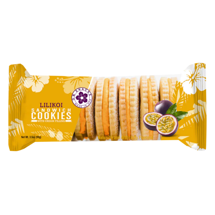 Lilikoi (Passion Fruit) cream filled Sandwich Cookies-Food-Leilanis Attic