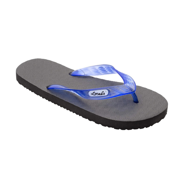 Locals - Original Men's Translucent Blue Strap Slippah - Slippers - Leilanis Attic