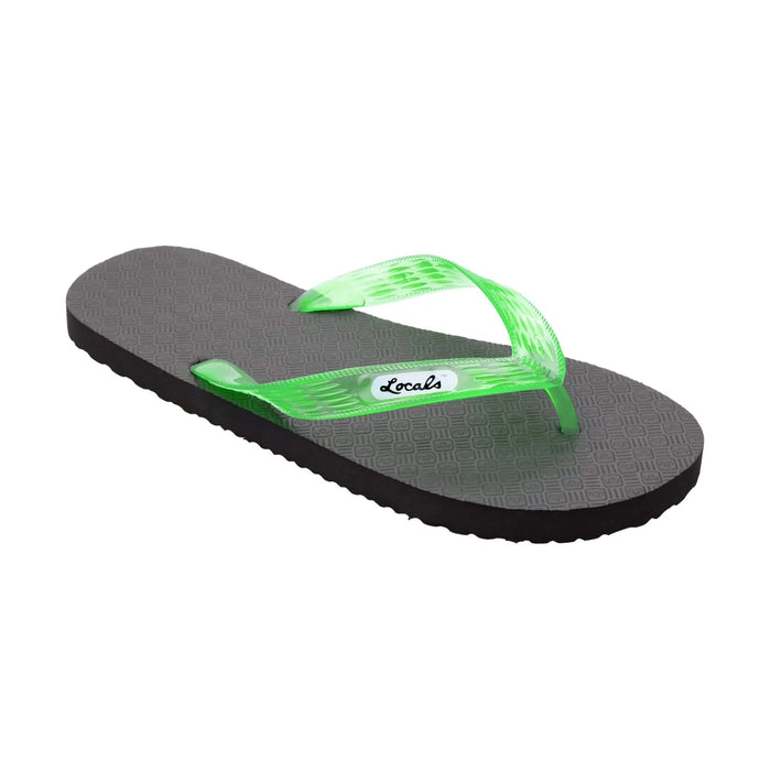 Locals - Original Men's Translucent Green Strap Slippah - Slippers - Leilanis Attic