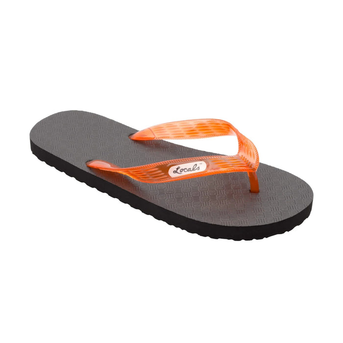 Locals - Original Men's Translucent Orange Strap Slippah - Slippers - Leilanis Attic