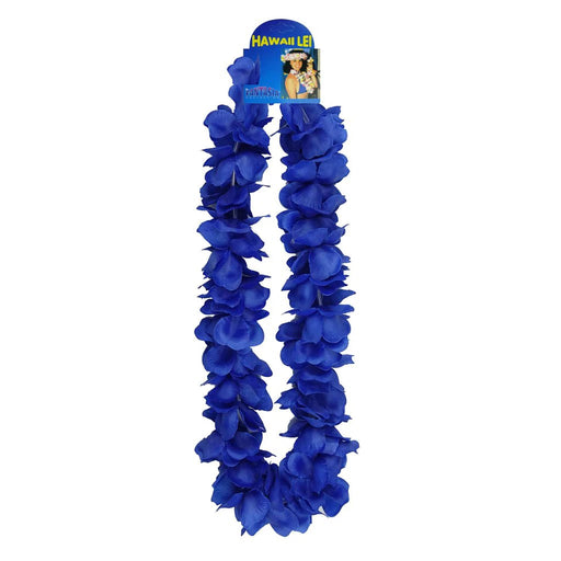 Long Silk Lei Solid Blue - Lei - Silk - Leilanis Attic