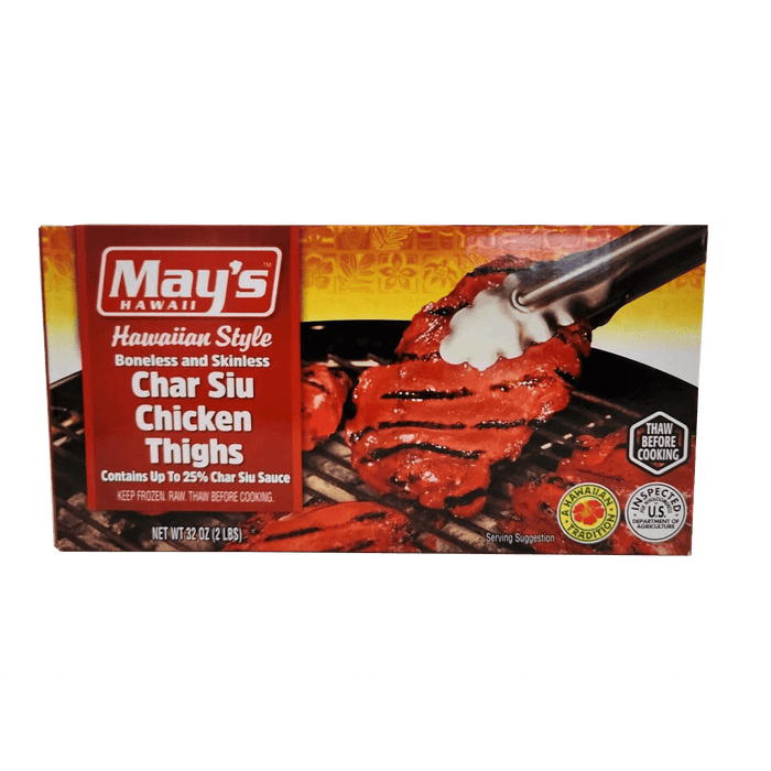 May's Hawaiian Style Boneless and Skinless Char Siu Chicken Thighs , 2lbs - Food - Leilanis Attic