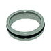 Men's 6mm Surgical Steel Ring, Single Center Rubber Inlay - Ring - Leilanis Attic