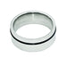 Men's 8mm Surgical Steel Ring, Single Edge Rubber Inlay - Ring - Leilanis Attic