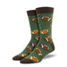 Men's "Hut Hut Hike" Size 10 - 13 Socks, Green Heather - Socks - Leilanis Attic