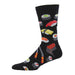 Men's "Sushi" Size 10 - 13 Socks, Black - Socks - Leilanis Attic