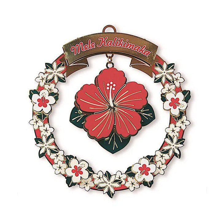 Metal Die - Cut Ornament, Mele Hibiscus - Ornament - Leilanis Attic