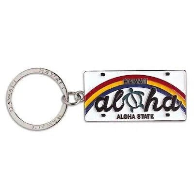 Metal License Plate Keychain, various designs - Keychain - Leilanis Attic