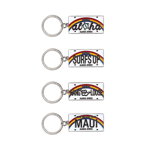 Metal License Plate Keychain, various designs - Keychain - Leilanis Attic