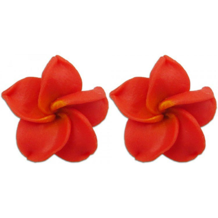 Mini Plumeria Fimo Stud Earrings - Jewelry - Leilanis Attic