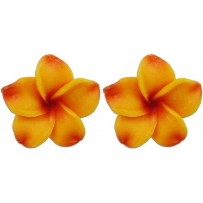 Mini Plumeria Fimo Stud Earrings - Jewelry - Leilanis Attic