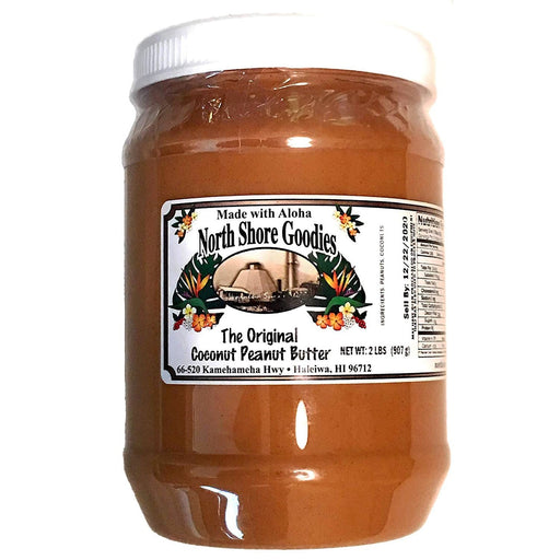 North Shore Goodies Coconut Peanut Butter (Creamy), 2Lbs - Food - Leilanis Attic