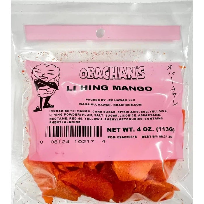 Obachan's - Li Hing Mui Mango Slices - Candy - Leilanis Attic