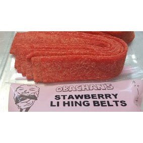 Obachan's - Li Hing Strawberry Belts - Candy - Leilanis Attic