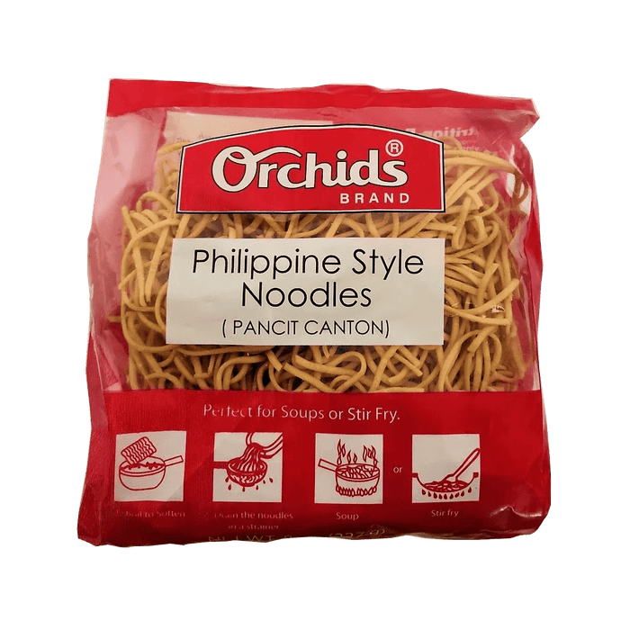 Orchids Pancit Canton Rice Noodles (Philippine Style Noodles) 8 oz - Food - Leilanis Attic