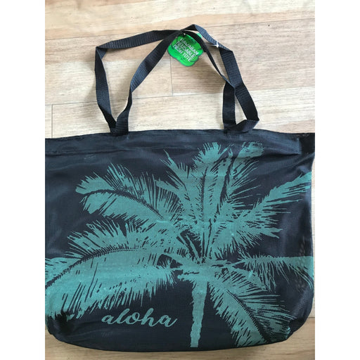 Palm Tree Mint Green Mesh Beach Bag - Bag - Leilanis Attic